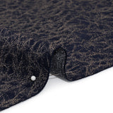 Satin-Faced Jacquard - Indigo Cracked - British Imported)