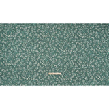 Printed Cotton Canvas - Azure Leafy Stems - British Imported
