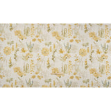 Printed Cotton Canvas - Maize Watercolor Blooms - British Imported