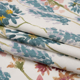 Printed Cotton Canvas - Peony Blooming Watercolor Garden - British Imported