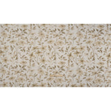 Printed Cotton Canvas - Flax Watercolor Floral Stems - British Imported