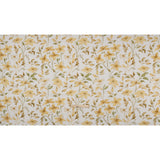 Printed Cotton Canvas - Maize Watercolor Floral Stems - British Imported