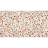 Printed Cotton Canvas - Sienna Watercolor Floral Stems - British Imported