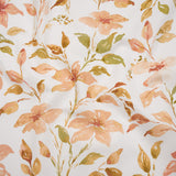 Printed Cotton Canvas - Sienna Watercolor Floral Stems - British Imported