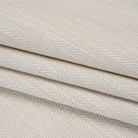 Recycled Polyester Home Decor Twill - Alabaster Herringbone - British Imported