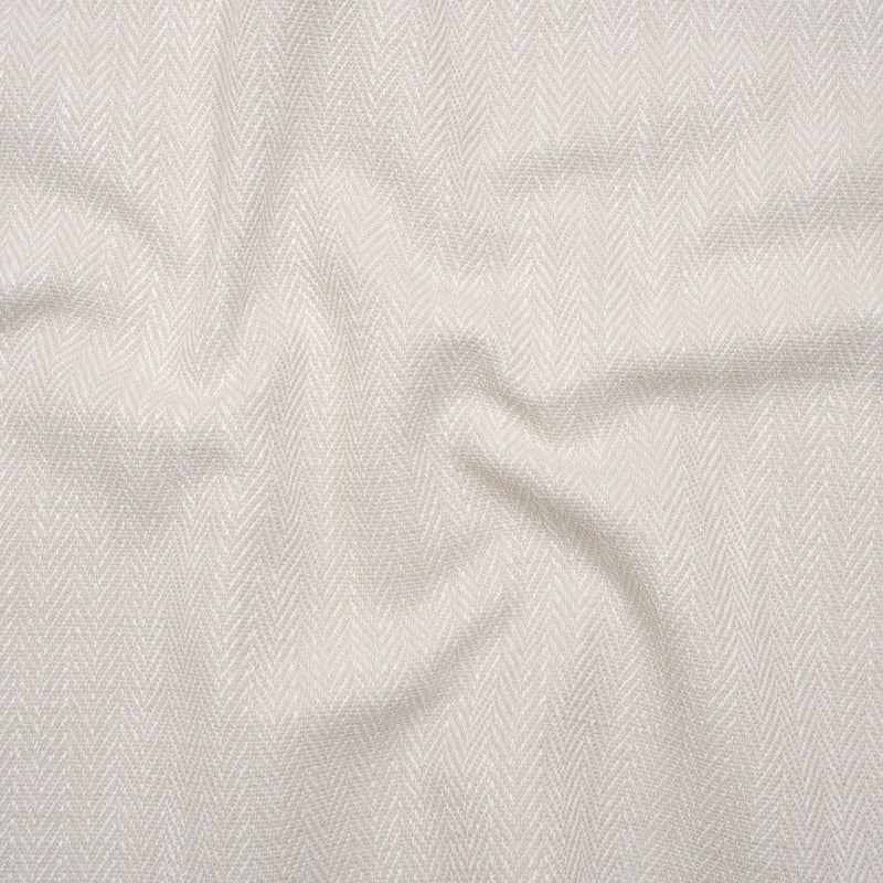Recycled Polyester Home Decor Twill - Alabaster Herringbone - British Imported