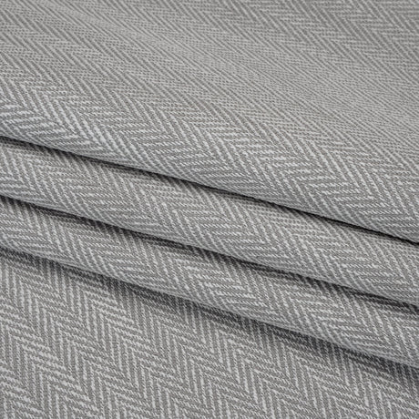 Recycled Polyester Home Decor Twill - Ash Herringbone - British Imported