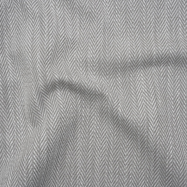 Recycled Polyester Home Decor Twill - Ash Herringbone - British Imported
