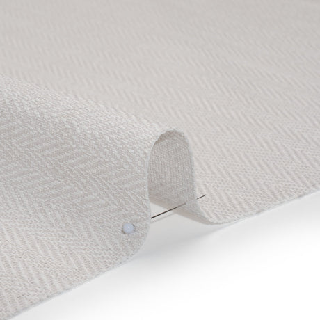 Recycled Polyester Home Decor Twill - Chalk Herringbone - British Imported