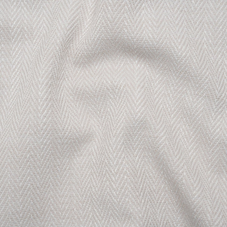 Recycled Polyester Home Decor Twill - Chalk Herringbone - British Imported