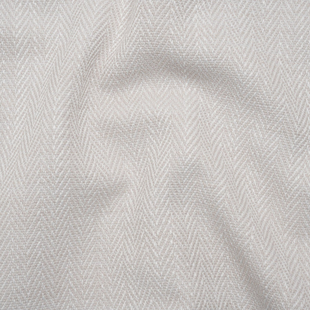 Recycled Polyester Home Decor Twill - Chalk Herringbone - British Imported