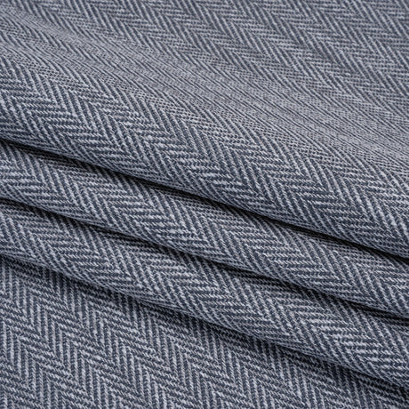 Recycled Polyester Home Decor Twill - Denim Herringbone - British Imported