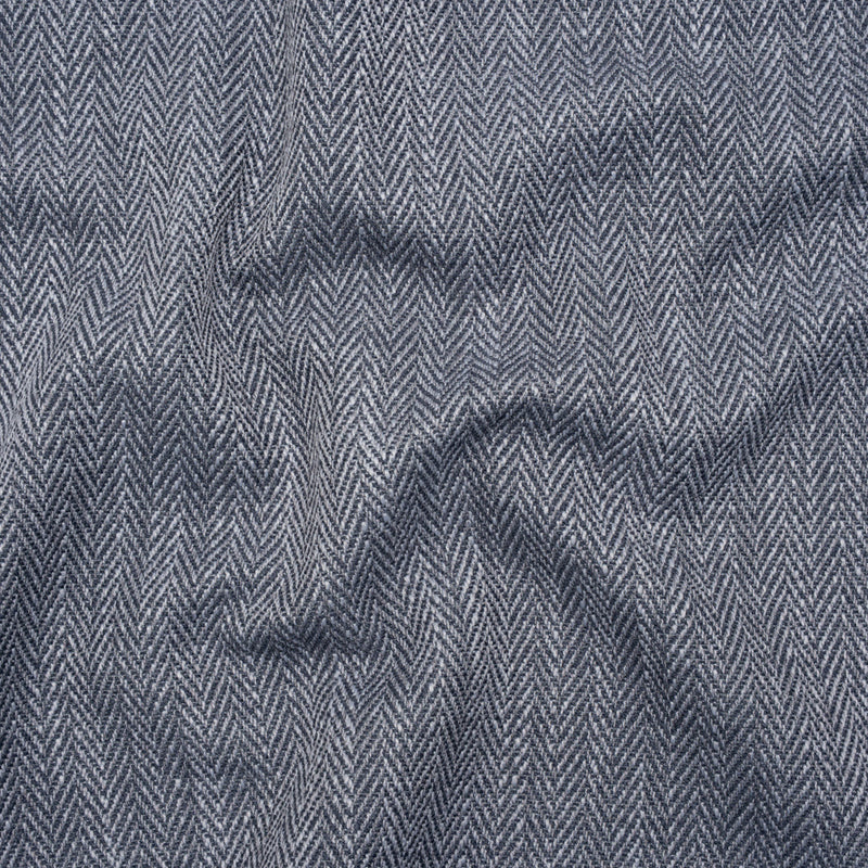 Recycled Polyester Home Decor Twill - Denim Herringbone - British Imported
