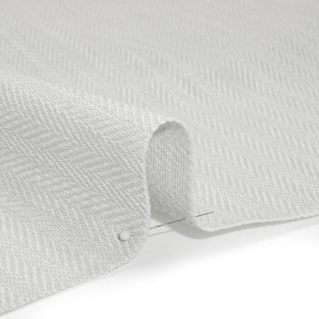 Recycled Polyester Home Decor Twill - Dove Herringbone - British Imported