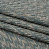 Recycled Polyester Home Decor Twill - Duckegg Herringbone - British Imported