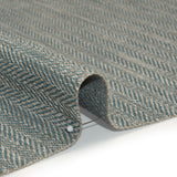Recycled Polyester Home Decor Twill - Duckegg Herringbone - British Imported