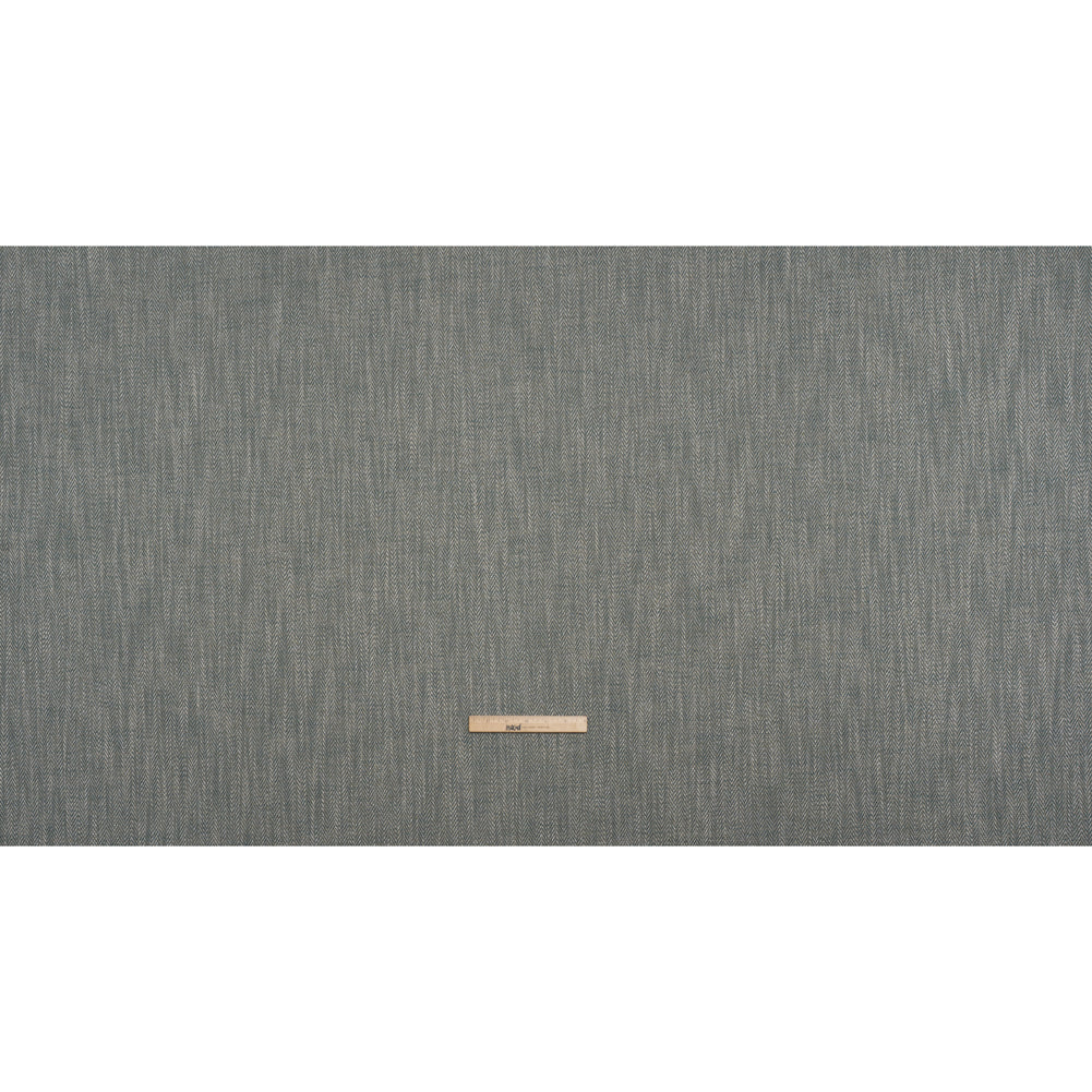 Recycled Polyester Home Decor Twill - Duckegg Herringbone - British Imported