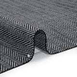 Recycled Polyester Home Decor Twill - Ebony Herringbone - British Imported
