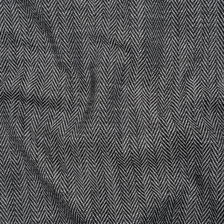 Recycled Polyester Home Decor Twill - Ebony Herringbone - British Imported