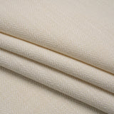 Recycled Polyester Home Decor Twill - Ecru Herringbone - British Imported
