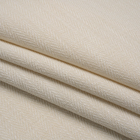 Recycled Polyester Home Decor Twill - Ecru Herringbone - British Imported