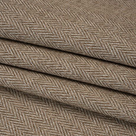 Recycled Polyester Home Decor Twill - Jute Herringbone - British Imported
