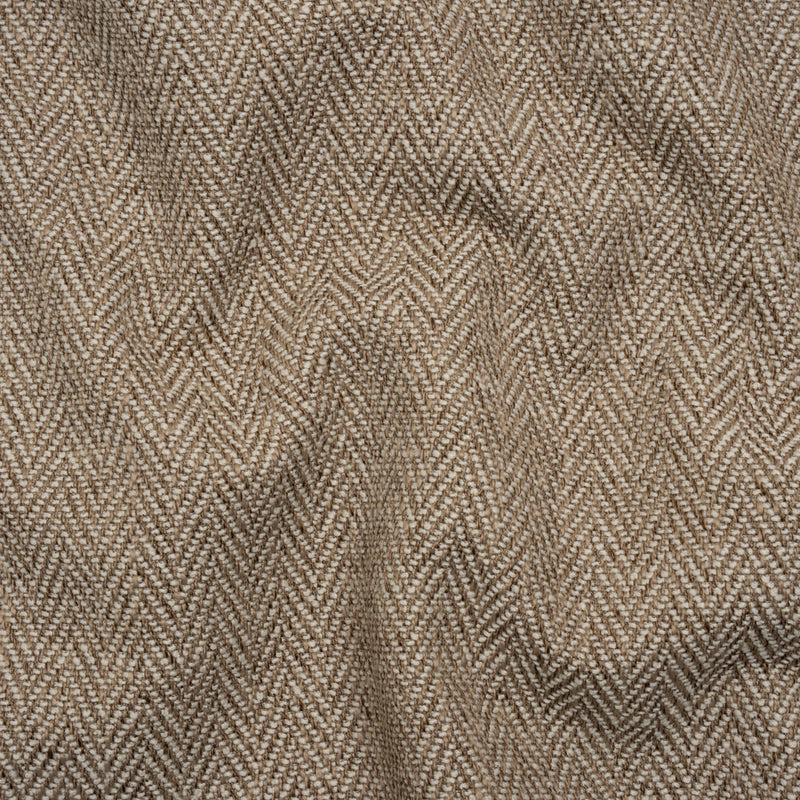 Recycled Polyester Home Decor Twill - Jute Herringbone - British Imported