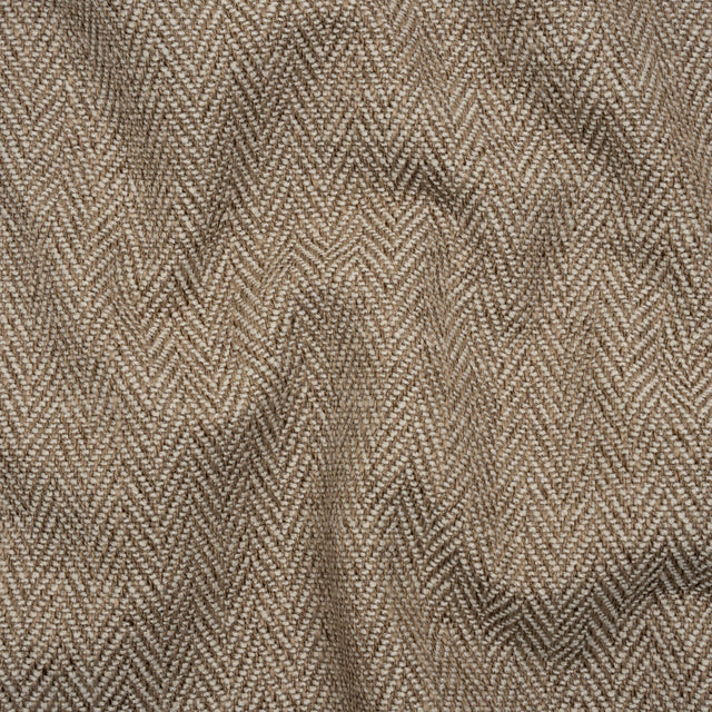 Recycled Polyester Home Decor Twill - Jute Herringbone - British Imported