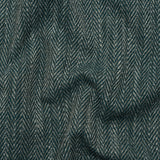 Recycled Polyester Home Decor Twill - Kingfisher Herringbone - British Imported