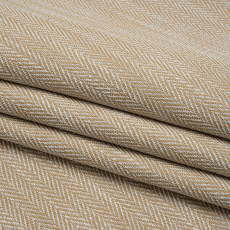 Recycled Polyester Home Decor Twill - Maize Herringbone - British Imported