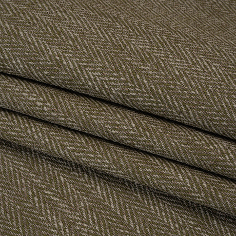 Recycled Polyester Home Decor Twill - Moss Herringbone - British Imported