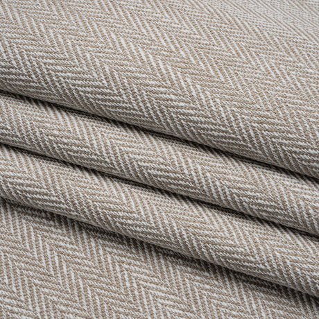 Recycled Polyester Home Decor Twill - Mushroom Herringbone - British Imported