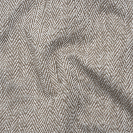 Recycled Polyester Home Decor Twill - Mushroom Herringbone - British Imported
