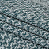 Recycled Polyester Home Decor Twill - Navy Herringbone - British Imported
