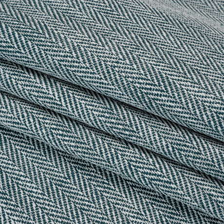 Recycled Polyester Home Decor Twill - Navy Herringbone - British Imported