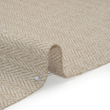 Recycled Polyester Home Decor Twill - Oatmeal Herringbone - British Imported