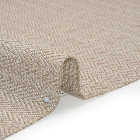 Recycled Polyester Home Decor Twill - Oatmeal Herringbone - British Imported