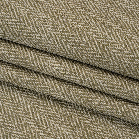 Recycled Polyester Home Decor Twill - Olive Herringbone - British Imported