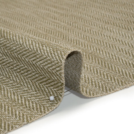 Recycled Polyester Home Decor Twill - Olive Herringbone - British Imported