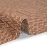 Recycled Polyester Home Decor Twill - Papaya Herringbone - British Imported