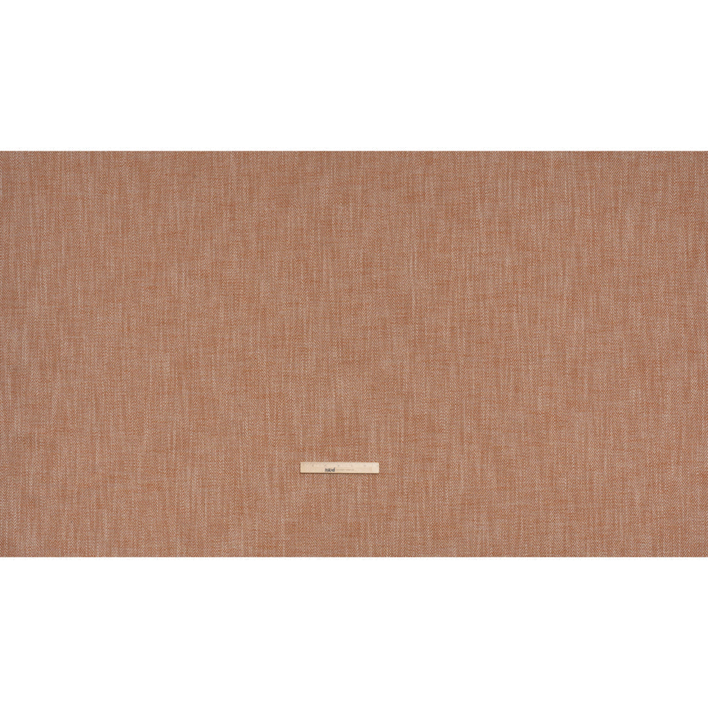 Recycled Polyester Home Decor Twill - Papaya Herringbone - British Imported