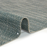 Recycled Polyester Home Decor Twill - Peacock Herringbone - British Imported