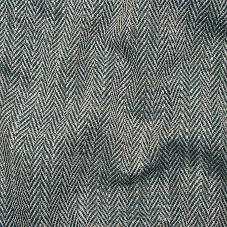 Recycled Polyester Home Decor Twill - Peacock Herringbone - British Imported