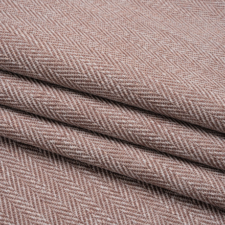 Recycled Polyester Home Decor Twill - Plum Herringbone - British Imported
