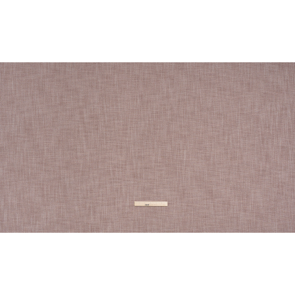 Recycled Polyester Home Decor Twill - Plum Herringbone - British Imported