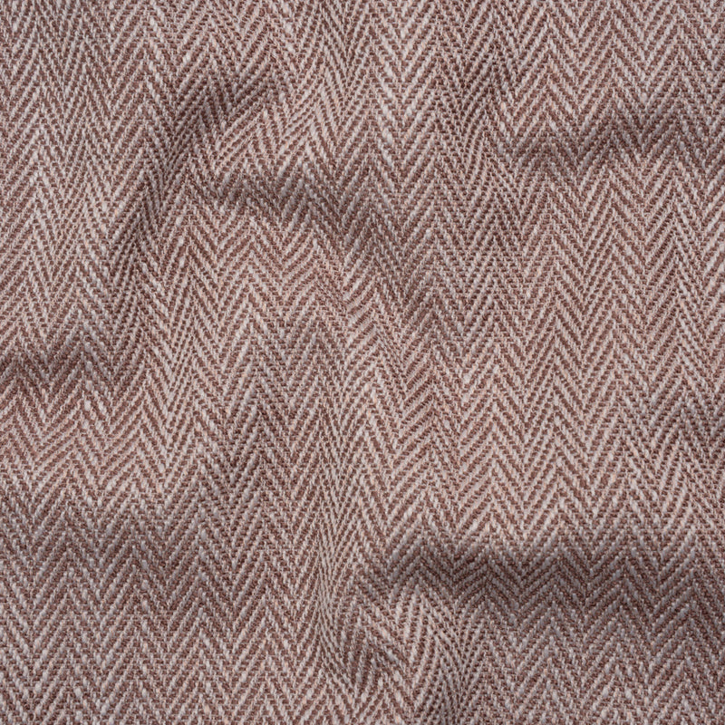 Recycled Polyester Home Decor Twill - Plum Herringbone - British Imported