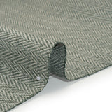 Recycled Polyester Home Decor Twill - Sage Herringbone - British Imported