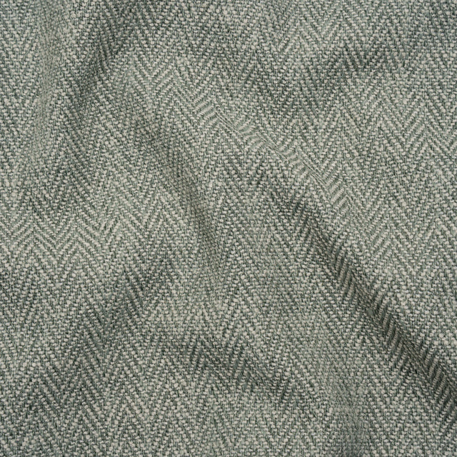 Recycled Polyester Home Decor Twill - Sage Herringbone - British Imported
