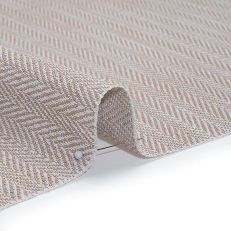 Recycled Polyester Home Decor Twill - Shell Herringbone - British Imported