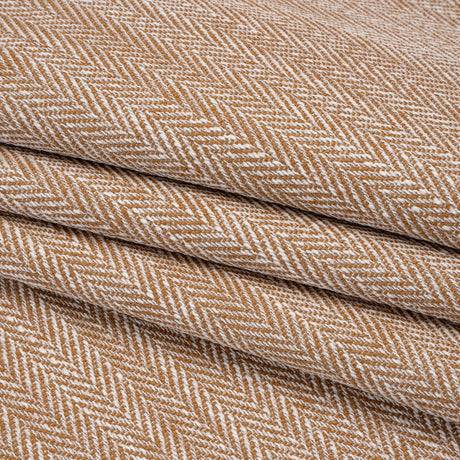Recycled Polyester Home Decor Twill - Sienna Herringbone - British Imported
